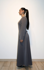 Draped silhouette dress - Grey