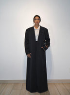 Tailored blazer Abaya - Navy