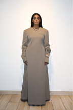 Tailored Padded dress - Taupe