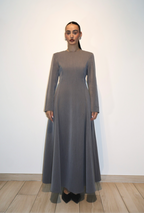 Draped silhouette dress - Grey