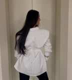 Padded tailored shirt - White