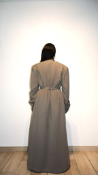 Tailored Padded dress - Taupe