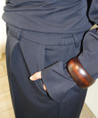 Wide trousers - Navy