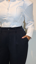 Wide trousers - Navy